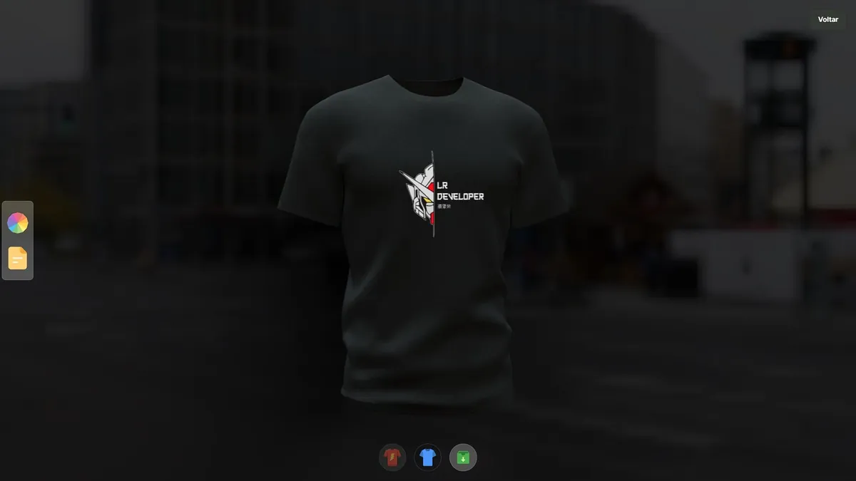 Crie sua camiseta — Configurador