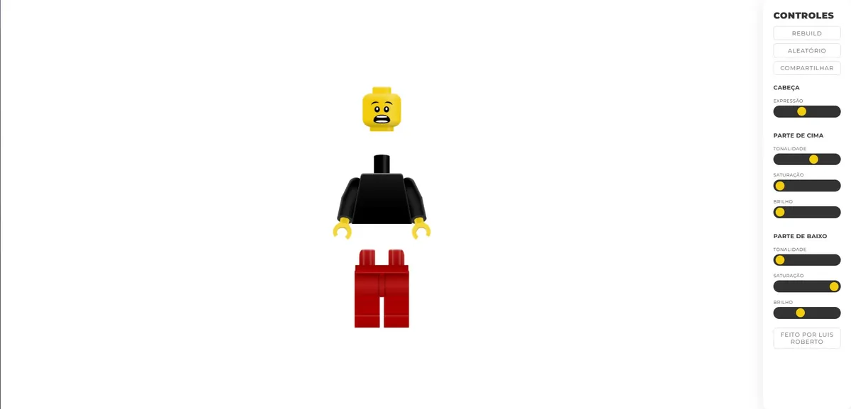Monte seu Lego — Configurador