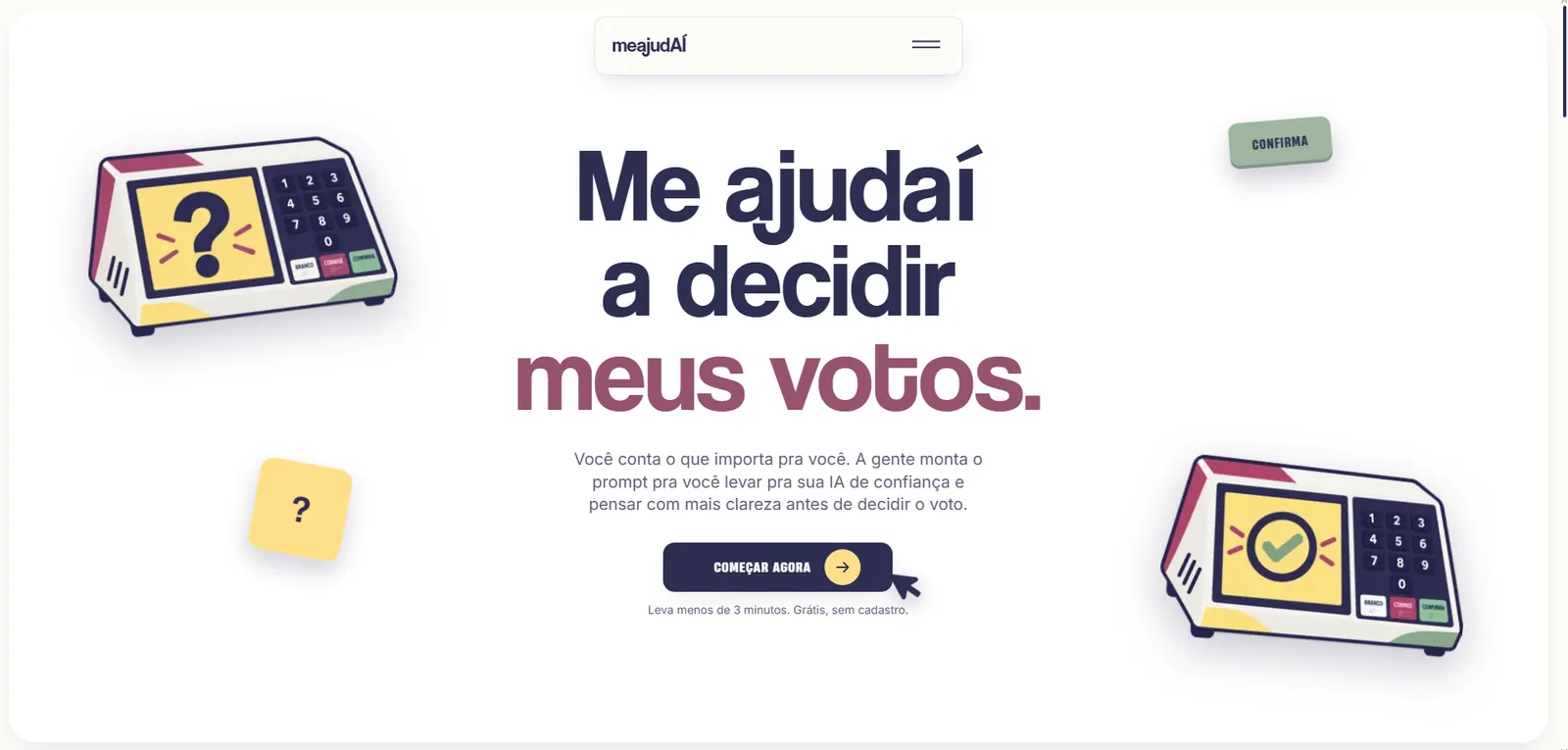 meajudAÍ — captura de tela do projeto