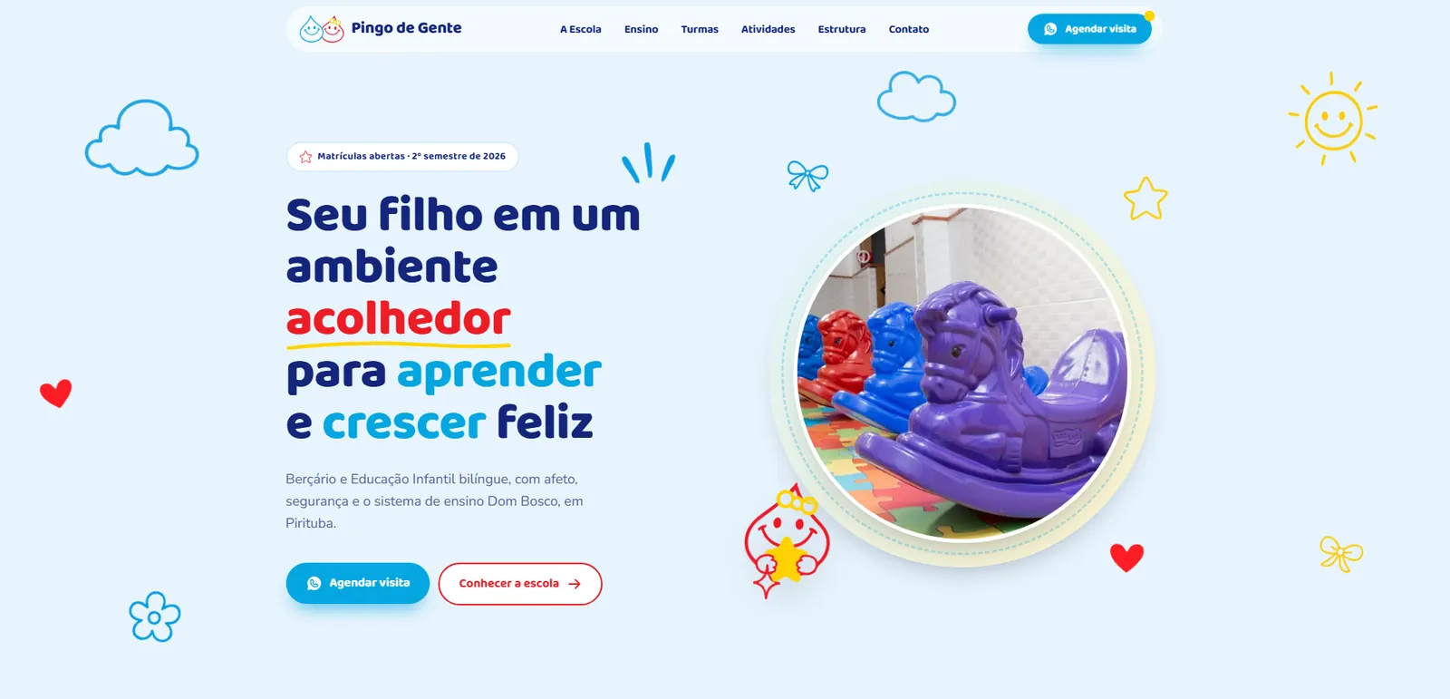 Pingo de Gente — captura de tela do projeto